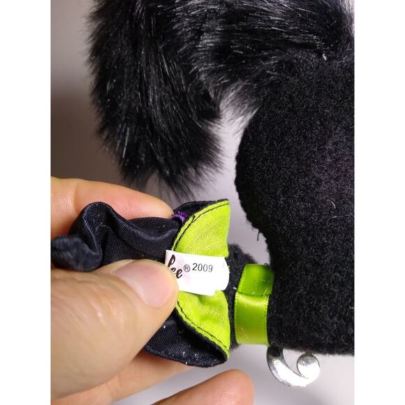 Annalee Black Cat Artist Doll Halloween 2009 Felt Plush Witch Hat - Picture 4 of 4